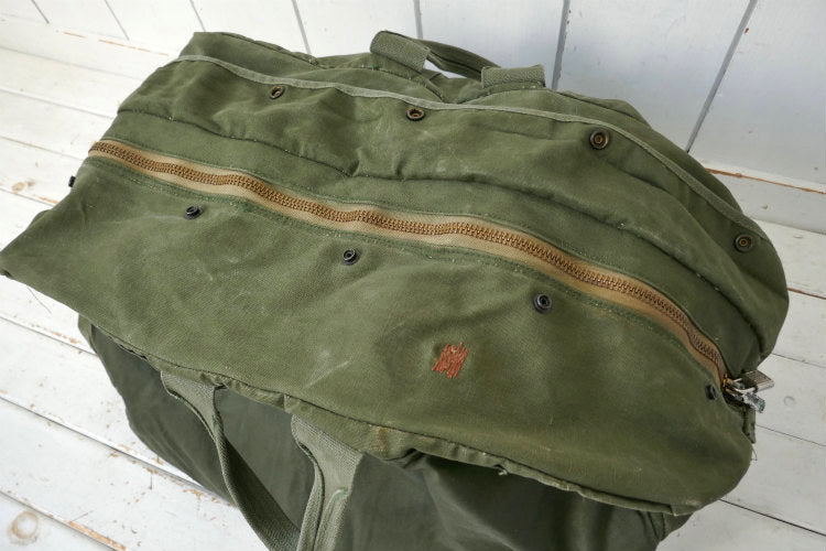 ミリタリー 米軍 USAF ライトニング　LIGHTNING ジッパー ビンテージ フライヤーズ キットバッグ ボストンバッグ USA