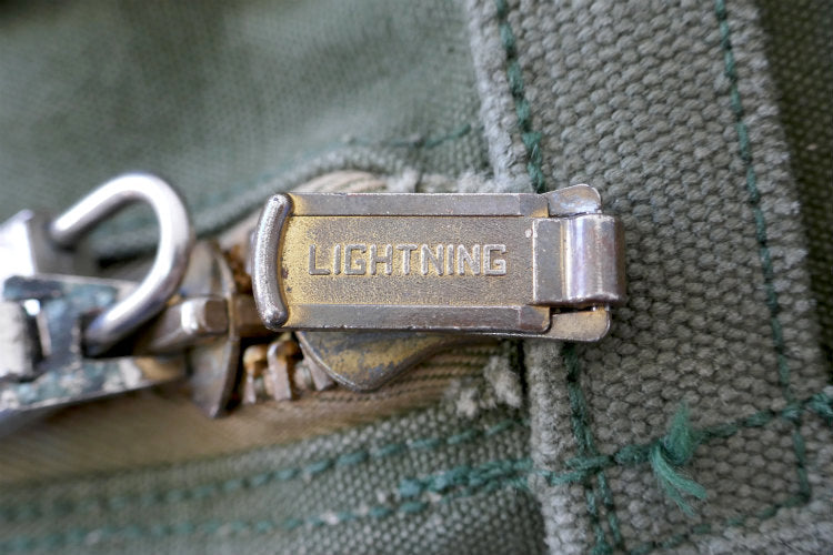 ミリタリー 米軍 USAF ライトニング　LIGHTNING ジッパー ビンテージ フライヤーズ キットバッグ ボストンバッグ USA