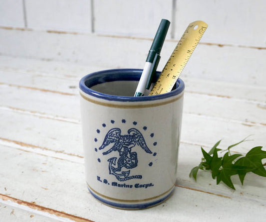 US Marine Corp アメリカ海兵隊 USMC Samper Fidelis イーグル 陶器製 ヴィンテージ カップ マグカップ USA