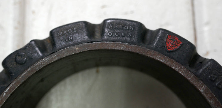 FIRESTONE TRUCK TIRES ファイヤーストーン Cushion Traction Mileage タイヤ 真鍮製 アドバタイジング 20's ヴィンテージ 灰皿 アシュトレイ  USA