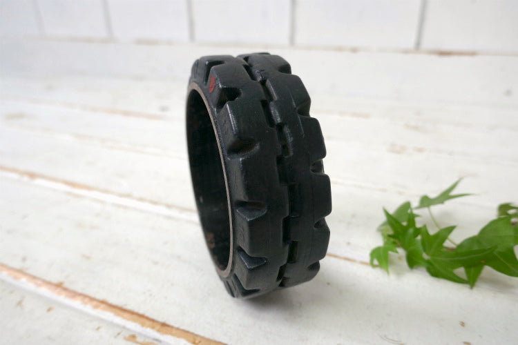 FIRESTONE TRUCK TIRES ファイヤーストーン Cushion Traction Mileage タイヤ 真鍮製 アドバタイジング 20's ヴィンテージ 灰皿 アシュトレイ  USA