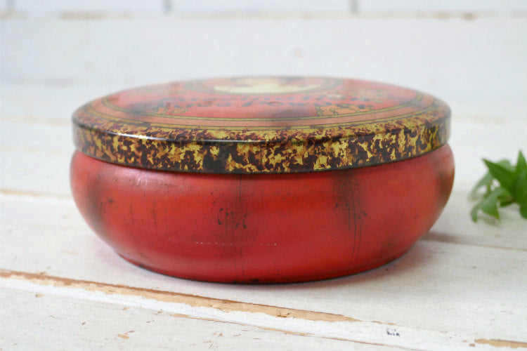 Daher Decorated Ware イギリス フェイスパウダー 女性 美女 肖像画 エレガント ティン製 ヴィンテージ パウダー缶 ティン缶　