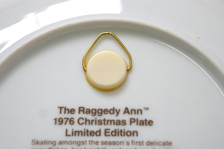 ラガディアン&アンディ クリスマス 限定版 雪 ホリデーシーズン 陶磁器 70's ヴィンテージ 絵皿 プレート 飾り皿 コレクタープレート