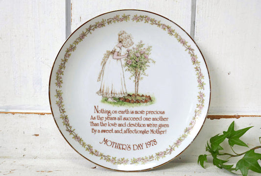 ホリーホビー HOLLY HOBBIE 陶磁器製 Mother's Day 母の日 1978年ヴィンテージ 絵皿 コレクタープレート お皿