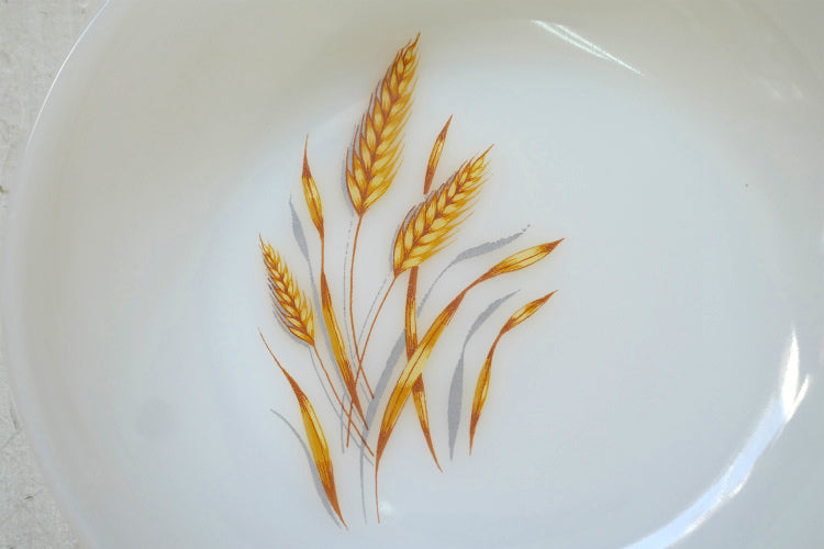 FireKing ファイヤーキング Wheat ウィート 小麦柄 スーププレート ボウル 食器 USA