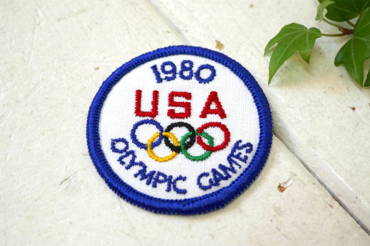 1980 USA オリンピック OLYMPIC GAMES デッドストック ヴィンテージ ワッペン 刺繍ワッペン