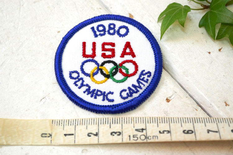 1980 USA オリンピック OLYMPIC GAMES デッドストック ヴィンテージ ワッペン 刺繍ワッペン
