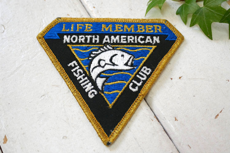 NORTH AMERICAN FISHING CLUB フィッシング クラブ ヴィンテージ ワッペン 刺繍ワッペン  USA