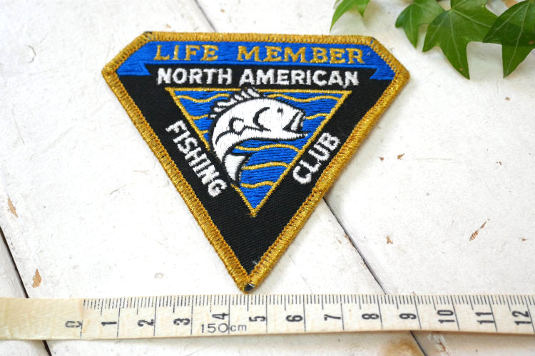 NORTH AMERICAN FISHING CLUB フィッシング クラブ ヴィンテージ ワッペン 刺繍ワッペン  USA