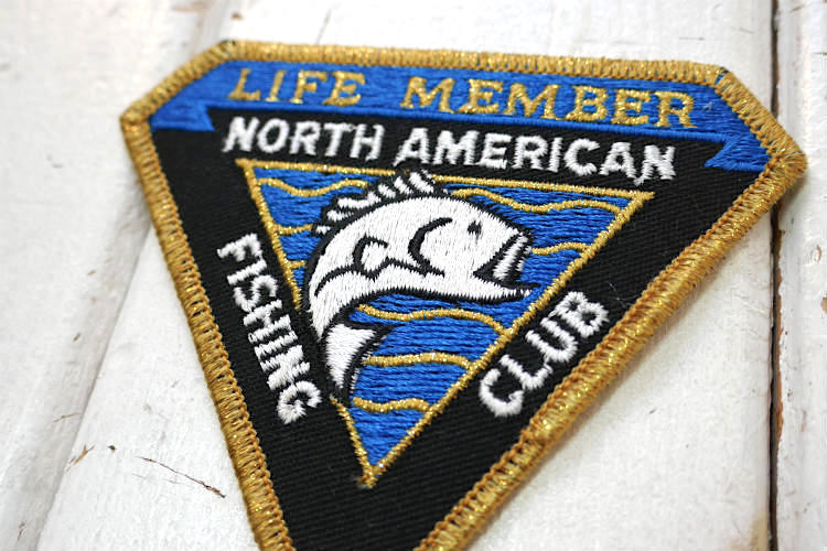 NORTH AMERICAN FISHING CLUB フィッシング クラブ ヴィンテージ ワッペン 刺繍ワッペン  USA