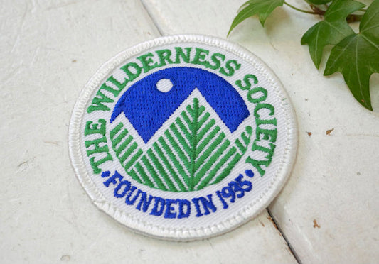 THE WILDERNESS SOCIETY 1935 ウィルダネス・ソサエティ自然保護 環境保護 ヴィンテージ ワッペン USA 刺繍ワッペン デッドストック