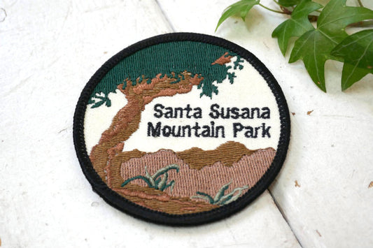 Santa Susana Mountain Park サンタスサナパス州立歴史公園 ヴィンテージ ワッペン 刺繍ワッペン デッドストック カリフォルニア州
