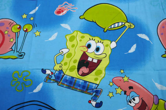 スポンジボブ ビキニタウン パトリック ゲイリー イカルド 海 ユーズドシーツ ベッドシーツ(フラットタイプ)