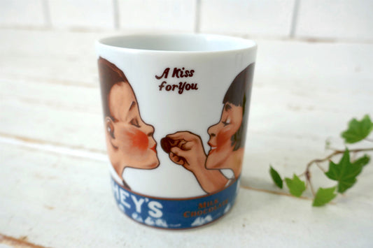 HERSHEY'S ハーシーチョコレート “A Kiss for You” キスチョコ 陶器製 1979年 ヴィンテージ マグカップ