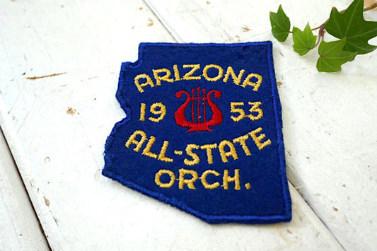 ARIZONA 1953 ALL-STATE オーケストラ アリゾナ ビンテージ ワッペン 刺繍 US アクセサリー USA