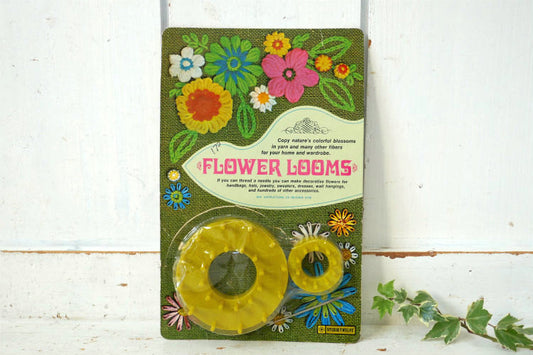 FLOWER LOOMS フラワーモチーフ 花あみ 針付き サークル 60's デッドストック ヴィンテージ 織り機 手芸 クラフト用品 USA