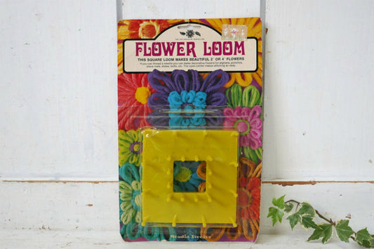 FLOWER LOOMS フラワーモチーフ 花あみ 針付き スクエア 70's デッドストック ヴィンテージ 織り機 手芸 USA