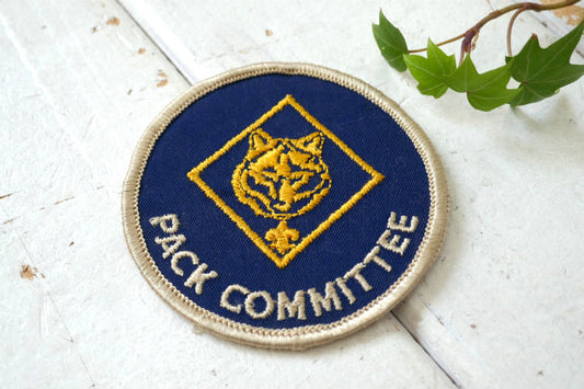 PACK COMMITTEE ボーイスカウト ヴィンテージ アイロン ワッペン 刺繍 USA キャンプ アウトドア