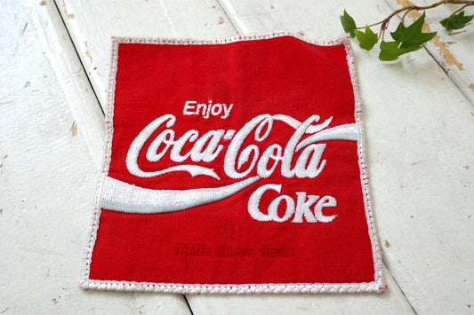 Enjoy Coca Cola Coke エンジョイ コカコーラ コーク USA ヴィンテージ アドバタイジング ワッペン 刺繍 ドリンク