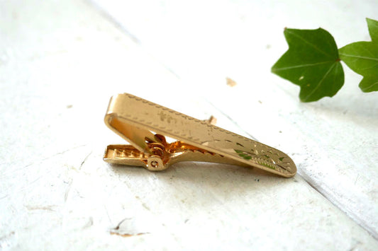 Anson シンプルデザイン USA ゴールドトーン ヴィンテージ タイピン タイバー アクセサリー ミッドセンチュリー