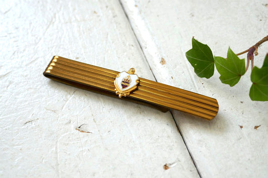 Sacred Heart of Jesus 聖心 イエス キリスト ヴィンテージ タイピン USA タイバー アクセサリー ゴールドトーン