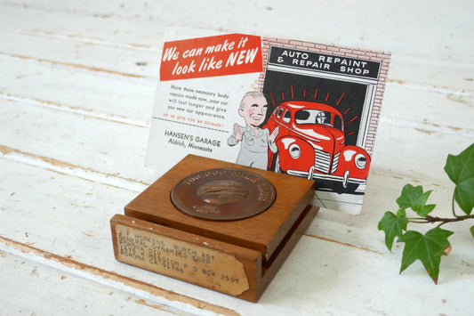 United Airlinesユナイテッド航空 100,000 マイル クラブ メダリオン 飛行機 1960's ヴィンテージ ペーパーウェイト カードホルダー USA 航空機