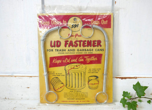 Carlson Products Inc スプリング製 デッドストック ヴィンテージ ゴミ箱 蓋 留め金具 USA
