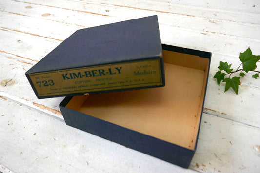 1889's~ 老舗 GENERAL PENCIL COMPANY 723 KIM-BER-LY 鉛筆 ヴィンテージ 空箱 BIG 紙箱 パッケージ USA 文房具