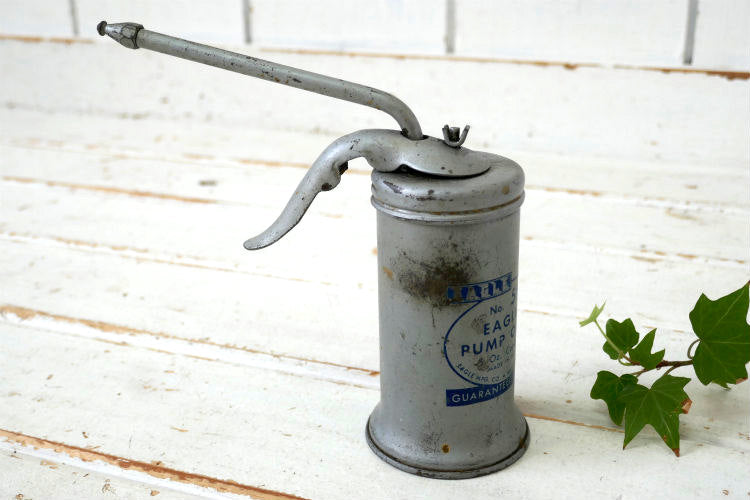 EAGLE社 イーグル No.58 EAGLET PUMP OILER ヴィンテージ オイル差し オイル缶 液体容器 USA 工具