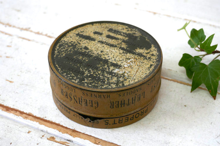 PROPERT'S プロパーツ 1930s LEATER AND SADDLE SOAP サドルソープ ヴィンテージ ティン缶 イギリス製 英国 ENGLAND