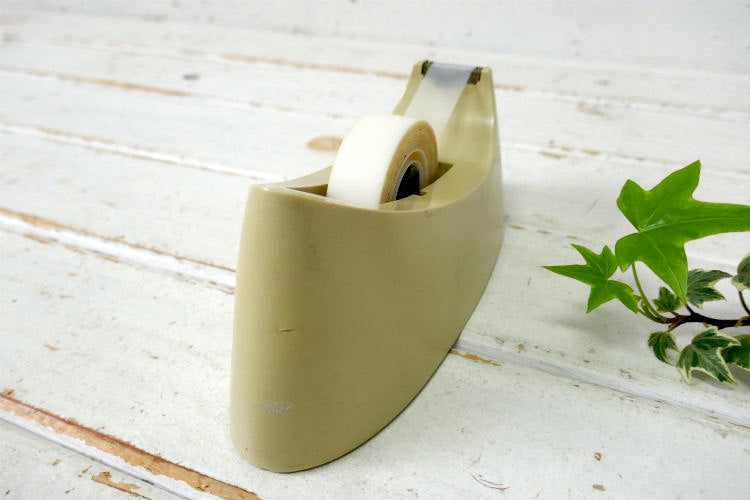 Scotch 3M スコッチ レトロ ベージュ 70's ヴィンテージ テープカッター テープディスペンサー ステーショナリー USA