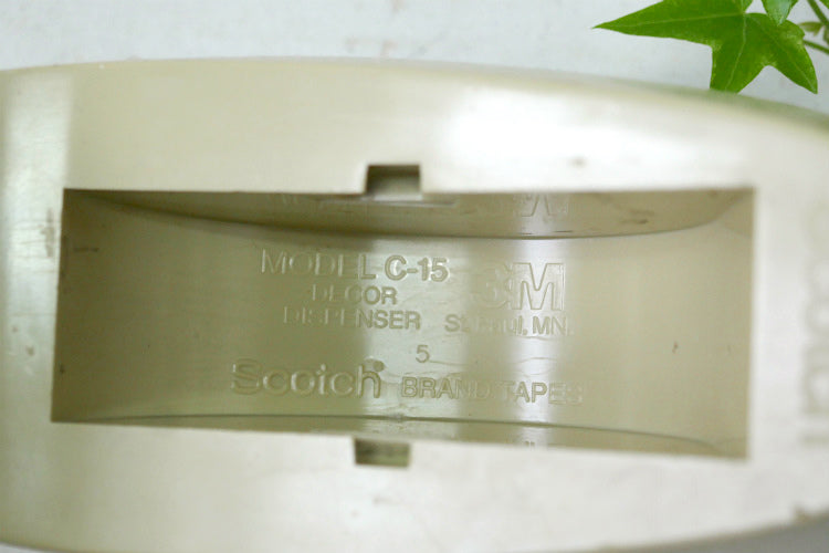 Scotch 3M スコッチ レトロ ベージュ 70's ヴィンテージ テープカッター テープディスペンサー ステーショナリー USA