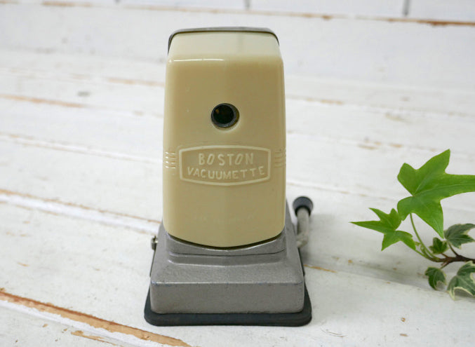 BOSTON ボストン アイボリー バキュームタイプ 一つ穴 ヴィンテージ ペンシルシャープナー 鉛筆削り USA