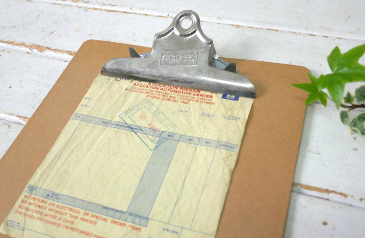 STAPLES クリップボード ビンテージ バインダー 工業系 ステーショナリー オフィス雑貨 USA 文房具