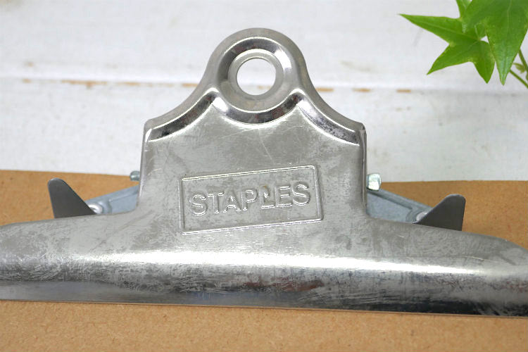 STAPLES クリップボード ビンテージ バインダー 工業系 ステーショナリー オフィス雑貨 USA 文房具