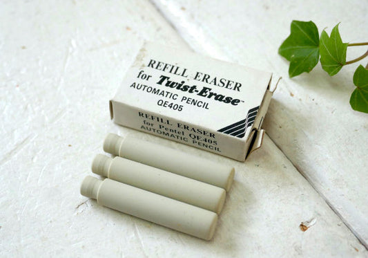 Pentel Co. QE405 ぺんてる シャープペンシル用 替え消しゴム スペア消しゴム 紙箱 パッケージ ステーショナリー USA