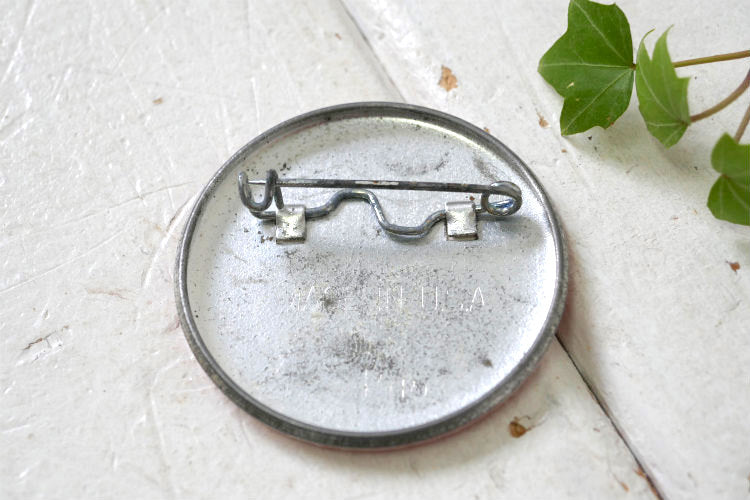 ROSENBERGER'S Drink Milk SMILE ローゼンバーガー ミルク スマイル SINCE 1925 牛柄 ヴィンテージ 缶バッジ  アクセサリー