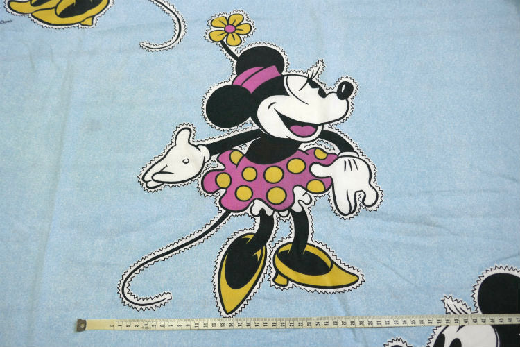 ミニーマウス  ディズニー デニム 水玉ドレス ハイヒール ヴィンテージ ユーズドシーツ(ボックスタイプ) USA