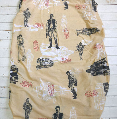 STAR WARS スターウォーズ ハンソロ ダースベイダー ヨーダ R2-D2 C-3PO レイアオーガナ ユーズドシーツ(ボックスタイプ) USA