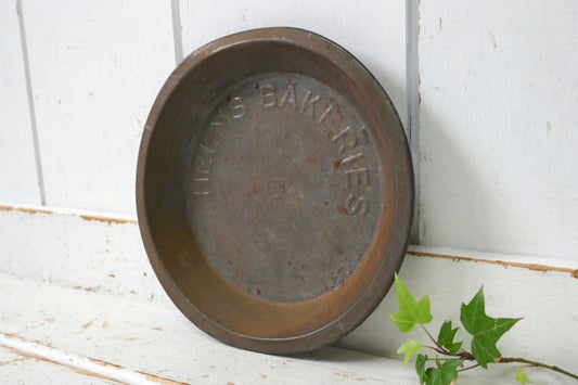 HELMS BAKERIES ティン製 シャビー ヴィンテージ パイ皿 パイプレート パイモールド USA