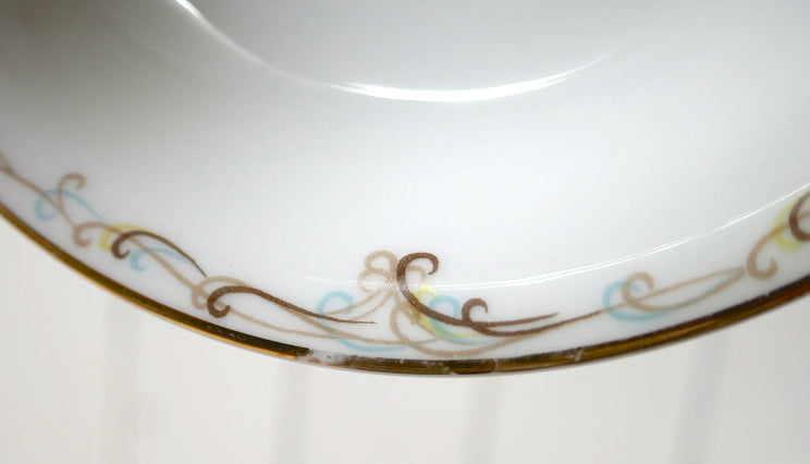 オールドノリタケ NORITAKE CHINA JAPAN 5435 セラミック ヴィンテージ サービングボウル 6皿セット　里帰り品 　サラダボウル　小皿