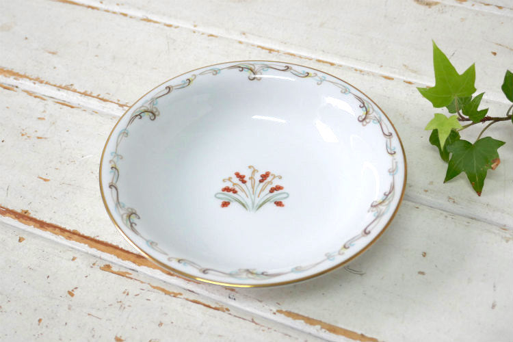 オールドノリタケ NORITAKE CHINA JAPAN 5435 セラミック ヴィンテージ サービングボウル 6皿セット　里帰り品 　サラダボウル　小皿