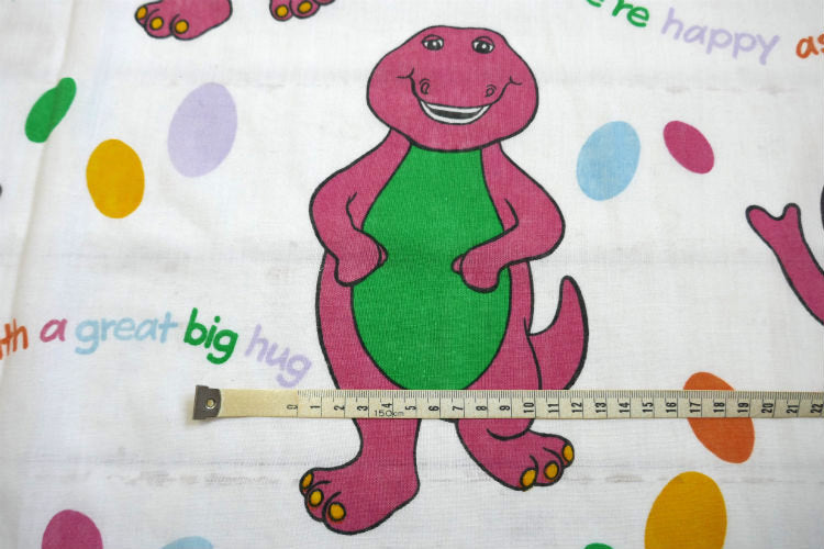 Barney & Friends バーニー&フレンズ 恐竜柄 ユーズドシーツ キャラクターシーツ(フラットタイプ) USA