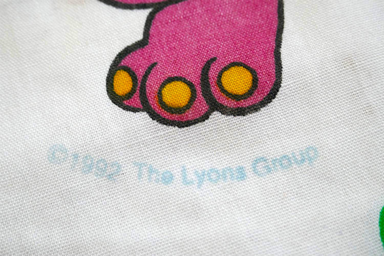 Barney & Friends バーニー&フレンズ 恐竜柄 ユーズドシーツ キャラクターシーツ(フラットタイプ) USA