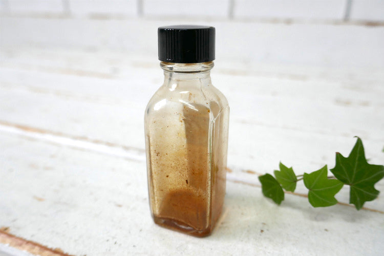 AROMATIC SPIRIT OF AMMONIA USP ジョンソン＆ジョンソン アンモニア ヴィンテージ ガラス容器 薬瓶 パッケージ紙箱付き