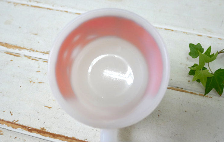 FEDERAL GLASS フェデラル ゾウ ぞう ネズミ ミルクガラス製 60's ヴィンテージ マグカップ 食器 USA