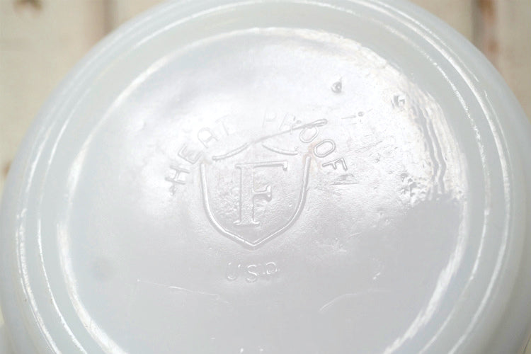 FEDERAL GLASS フェデラル ゾウ ぞう ネズミ ミルクガラス製 60's ヴィンテージ マグカップ 食器 USA