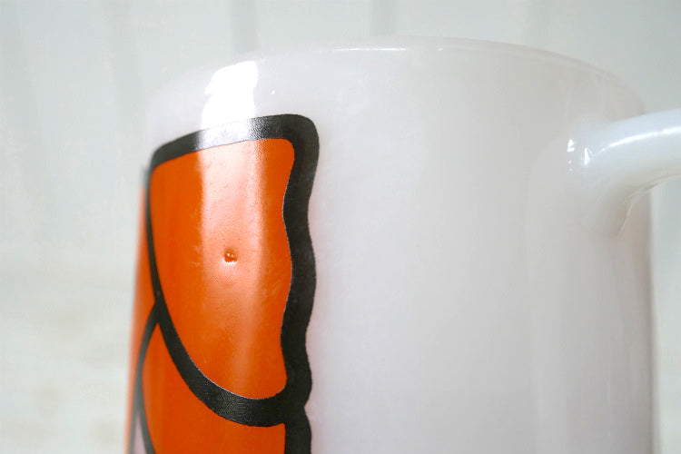 FEDERAL GLASS フェデラル ゾウ ぞう ネズミ ミルクガラス製 60's ヴィンテージ マグカップ 食器 USA