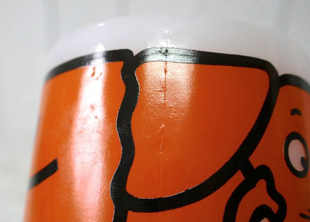 FEDERAL GLASS フェデラル ゾウ ぞう ネズミ ミルクガラス製 60's ヴィンテージ マグカップ 食器 USA