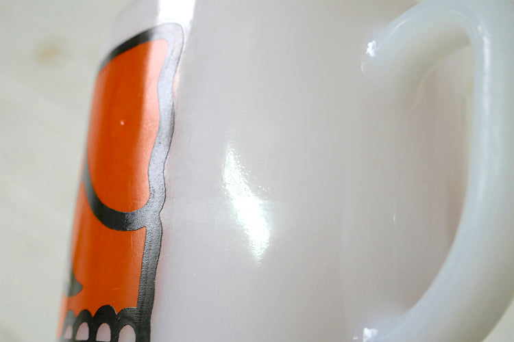 FEDERAL GLASS フェデラル ゾウ ぞう ネズミ ミルクガラス製 60's ヴィンテージ マグカップ 食器 USA